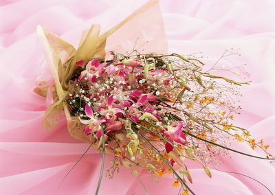 꽃 패킹 훈장을 위한 아름다운 오간자 꽃 포장지 직물/오간자 장